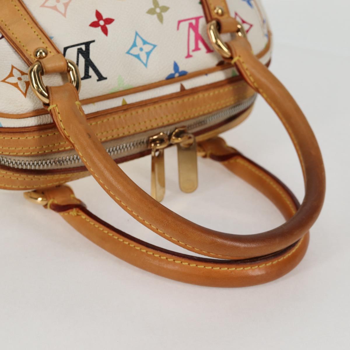LOUIS VUITTON Monogram Multicolor Priscilla Hand Bag White M40096 Auth 128869V