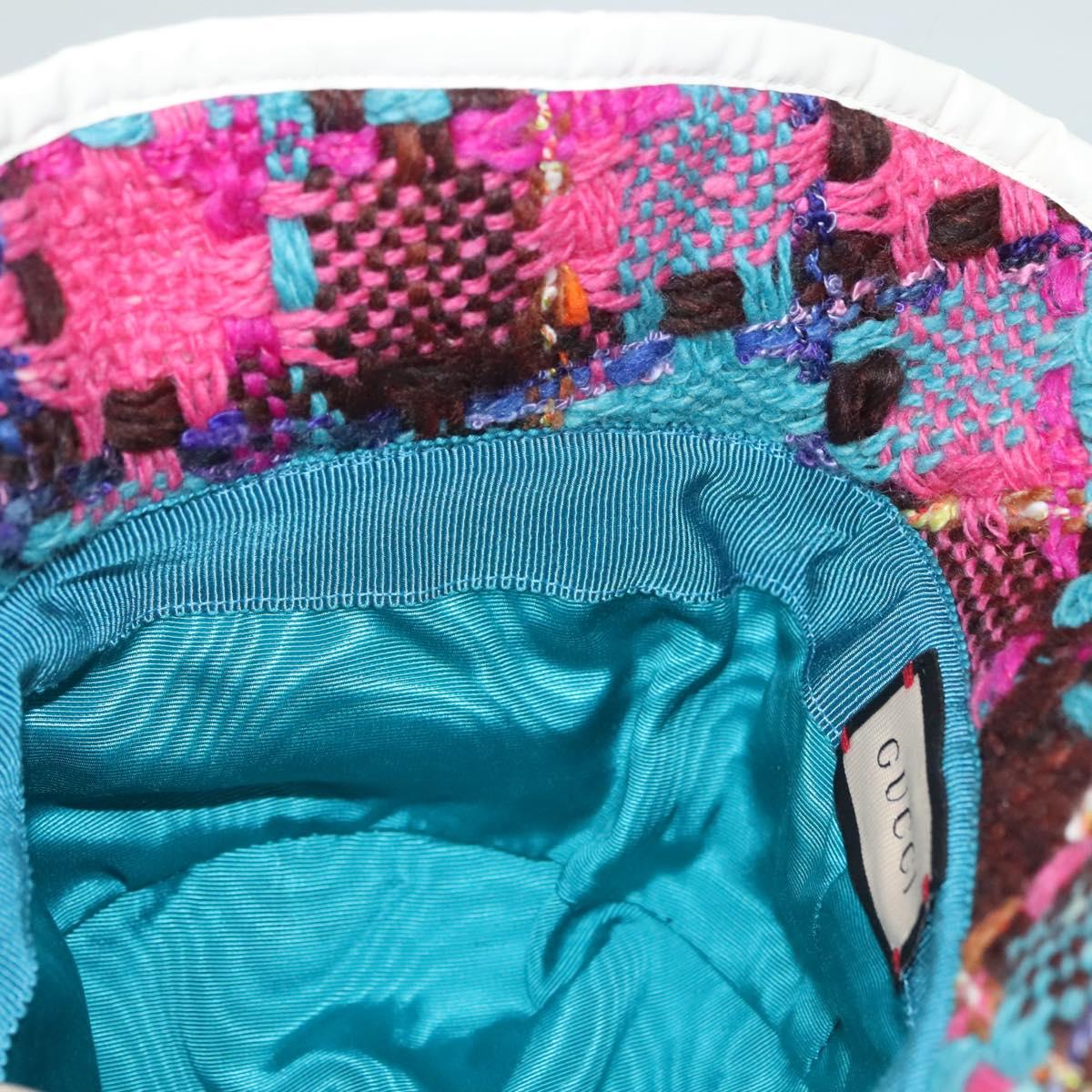 GUCCI GG Marmont Bucket Hat L Pink 728469 Auth 128886