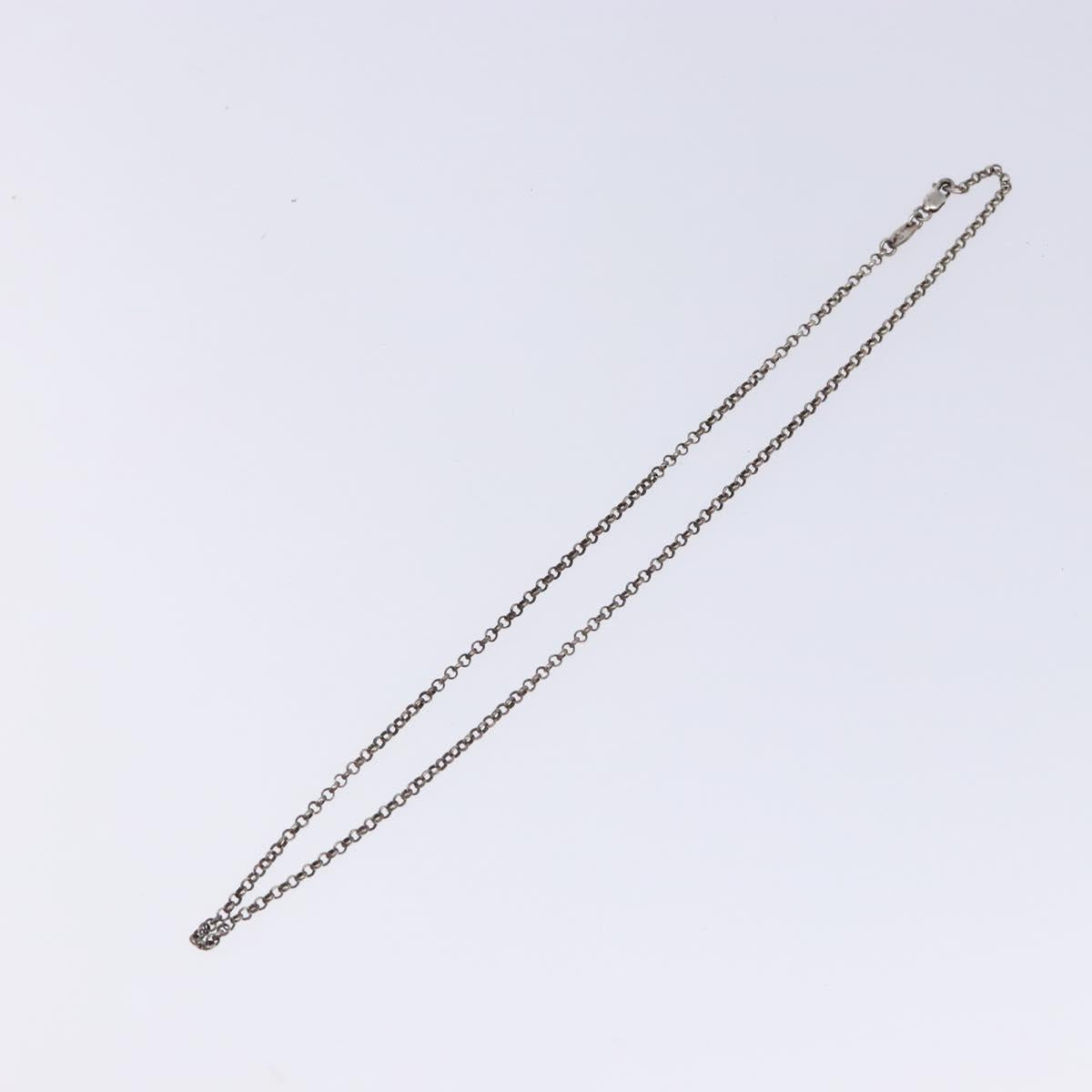 Chrome Hearts Roll Chain Necklace Ag925 Silver Auth 128896M