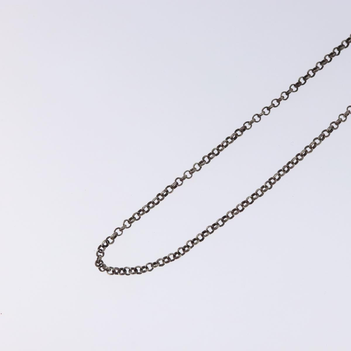 Chrome Hearts Roll Chain Necklace Ag925 Silver Auth 128896M