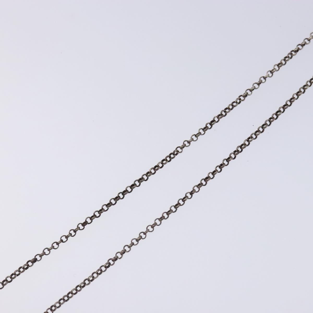 Chrome Hearts Roll Chain Necklace Ag925 Silver Auth 128896M