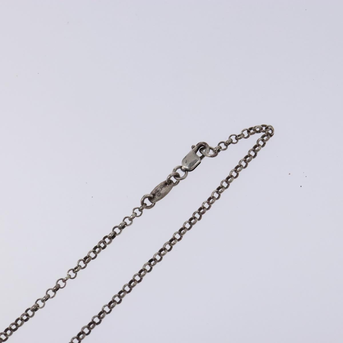Chrome Hearts Roll Chain Necklace Ag925 Silver Auth 128896M