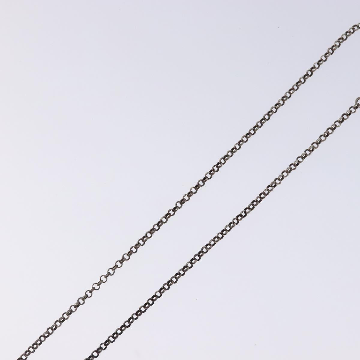 Chrome Hearts Roll Chain Necklace Ag925 Silver Auth 128896M