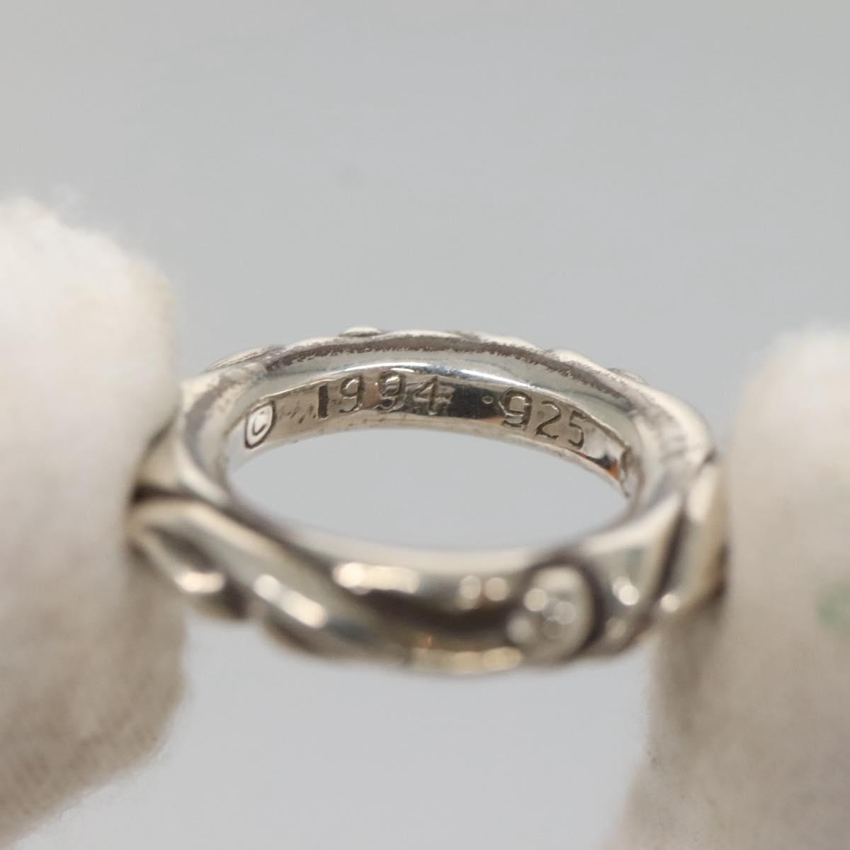 Chrome Hearts Scroll Band Ring Ag925 Silver Auth 128899M