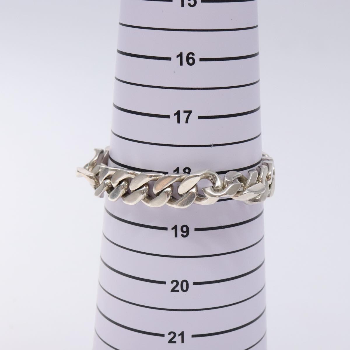 HERMES Boulevard MM Bracelet Ag925 Silver Auth 128907SM