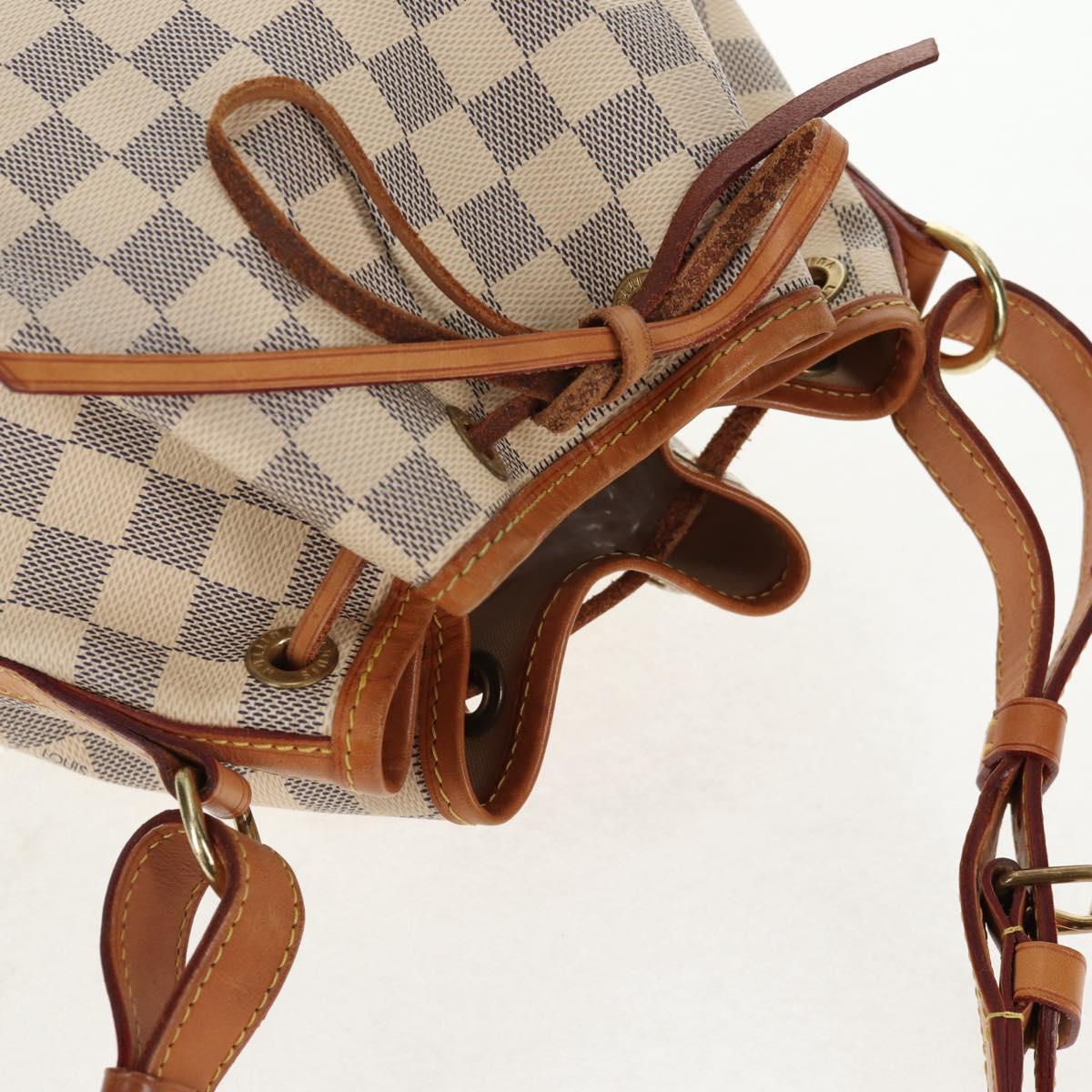LOUIS VUITTON Damier Azur Noe BB Shoulder Bag N41220 LV Auth 128930A