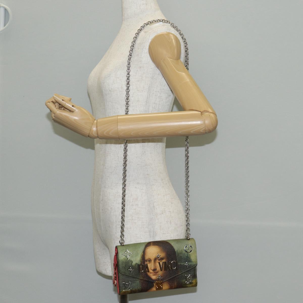 LOUIS VUITTON Masters Collection Pochette Chain Bag Pink M64626 LV Auth 128935M