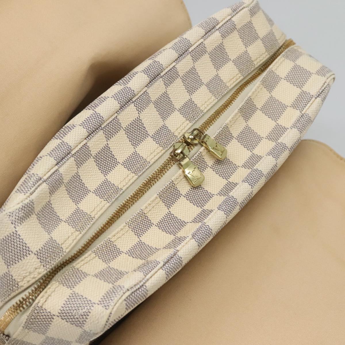 LOUIS VUITTON Damier Azur Naviglio Shoulder Bag N51189 LV Auth 128957