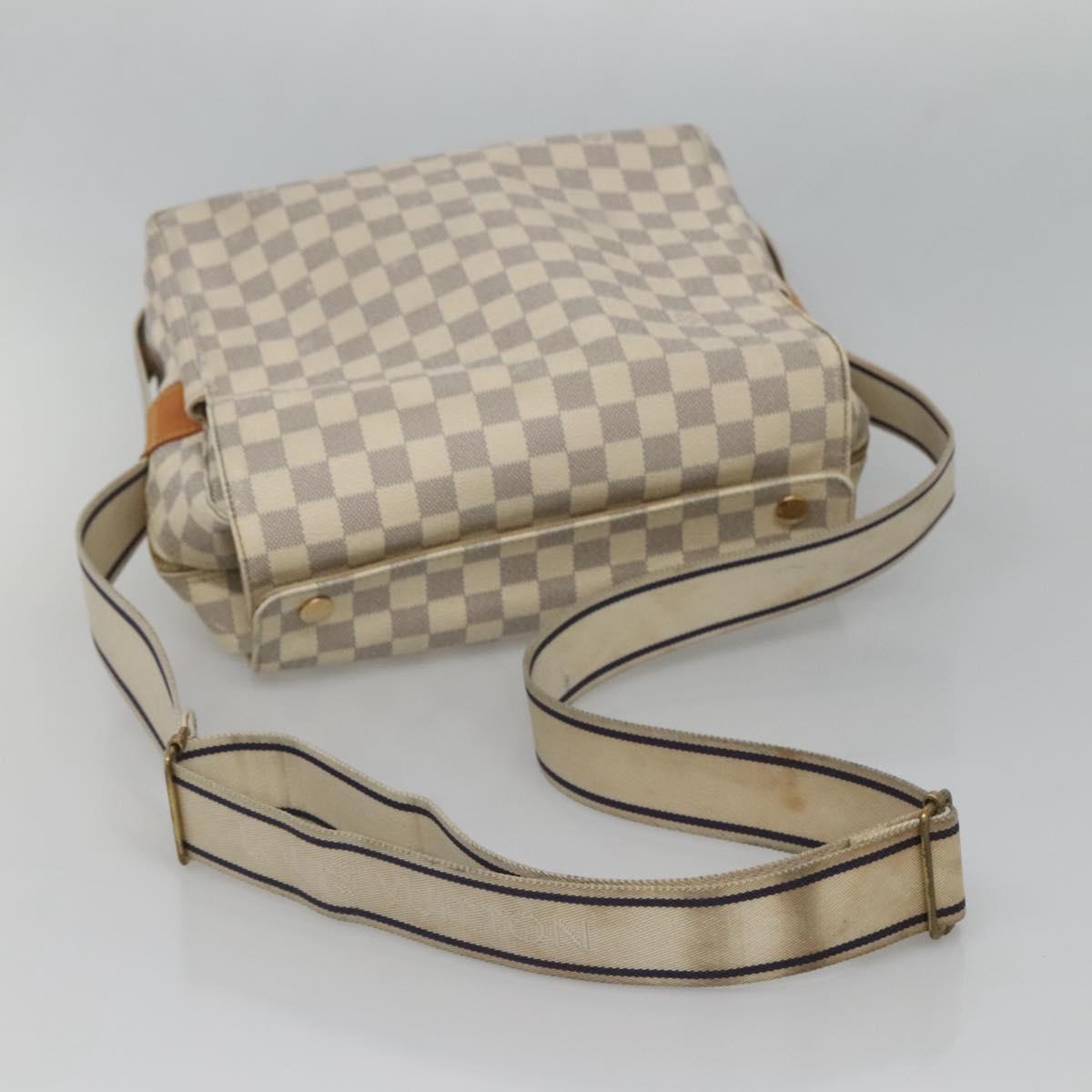 LOUIS VUITTON Damier Azur Naviglio Shoulder Bag N51189 LV Auth 128957