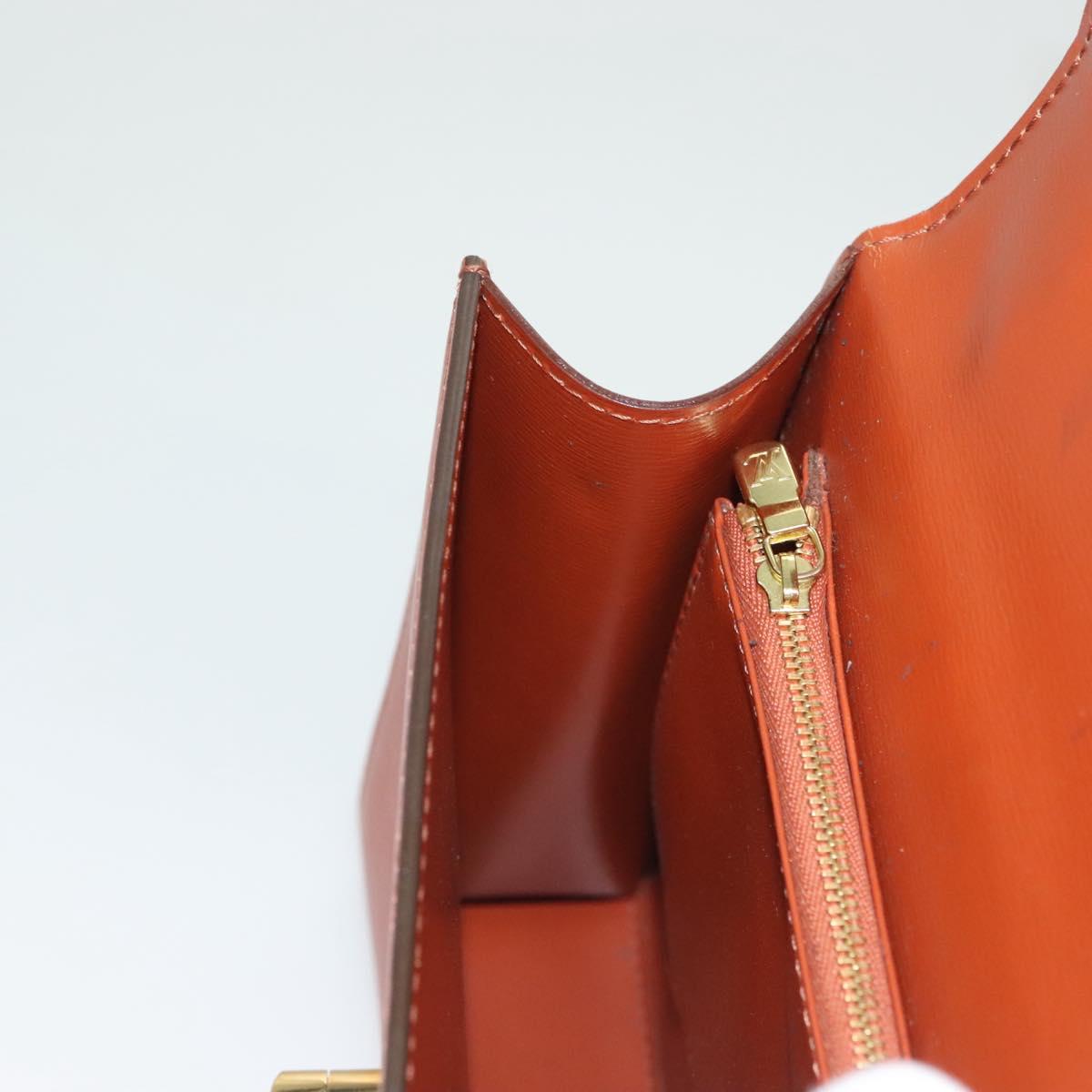 LOUIS VUITTON Epi Malesherbes Hand Bag Brown M52373 LV Auth 128962