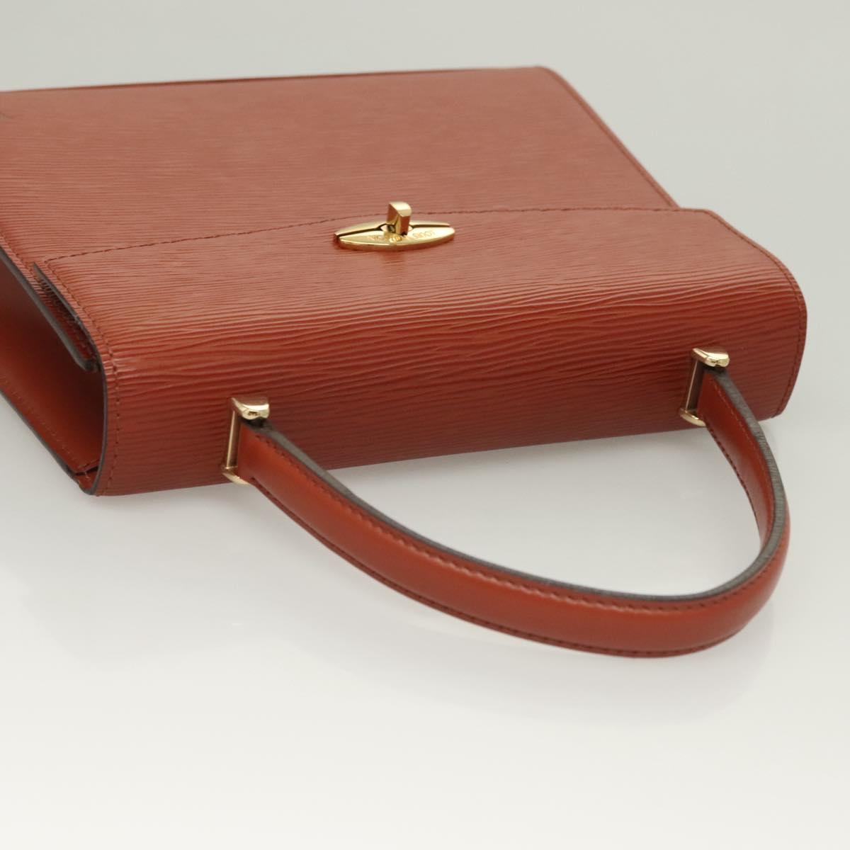 LOUIS VUITTON Epi Malesherbes Hand Bag Brown M52373 LV Auth 128962
