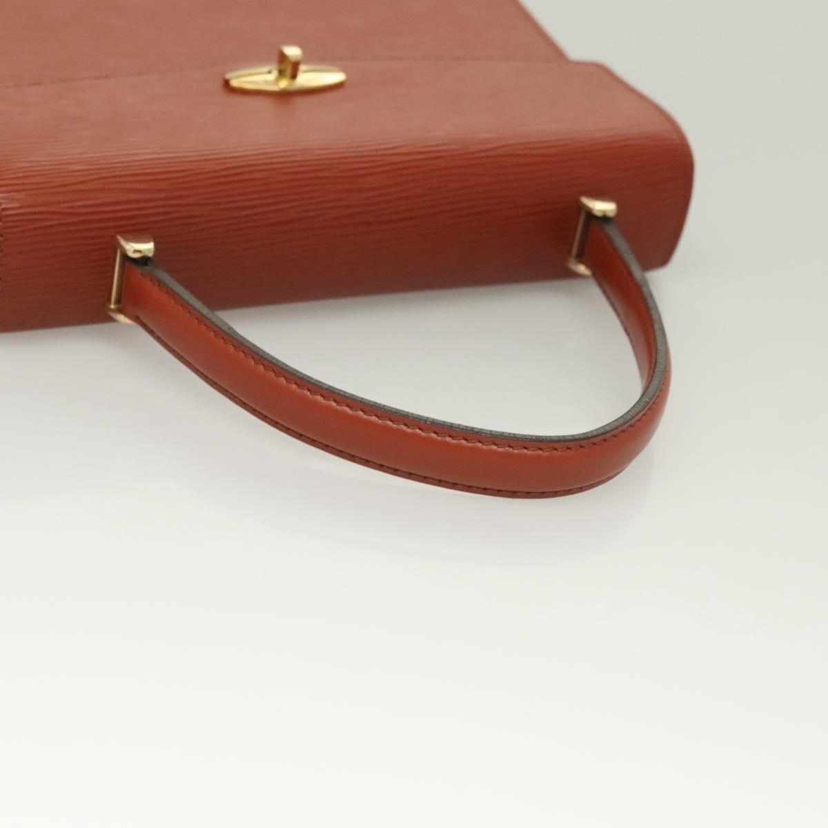 LOUIS VUITTON Epi Malesherbes Hand Bag Brown M52373 LV Auth 128962