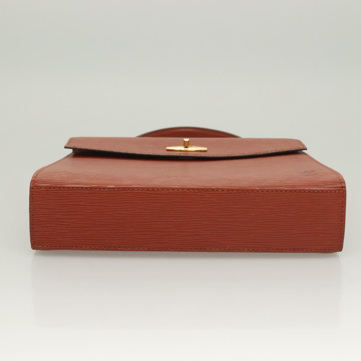 LOUIS VUITTON Epi Malesherbes Hand Bag Brown M52373 LV Auth 128962