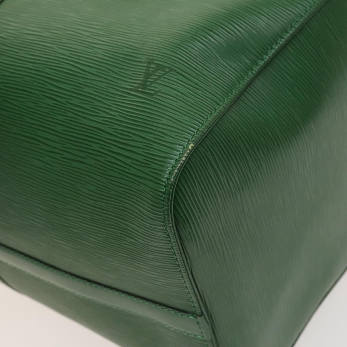 LOUIS VUITTON Epi Keepall 50 Boston Bag Green M42964 LV Auth 128963