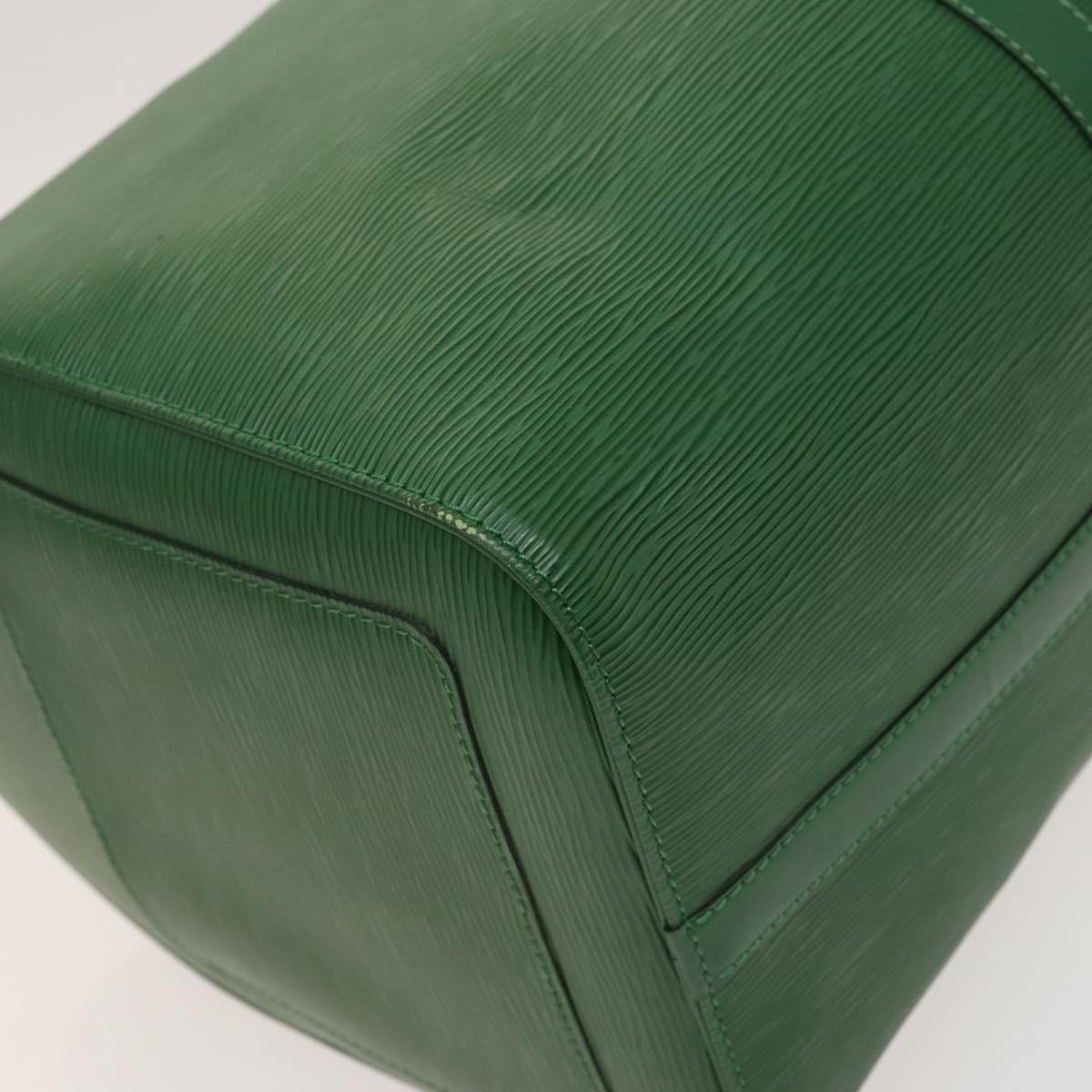 LOUIS VUITTON Epi Keepall 50 Boston Bag Green M42964 LV Auth 128963