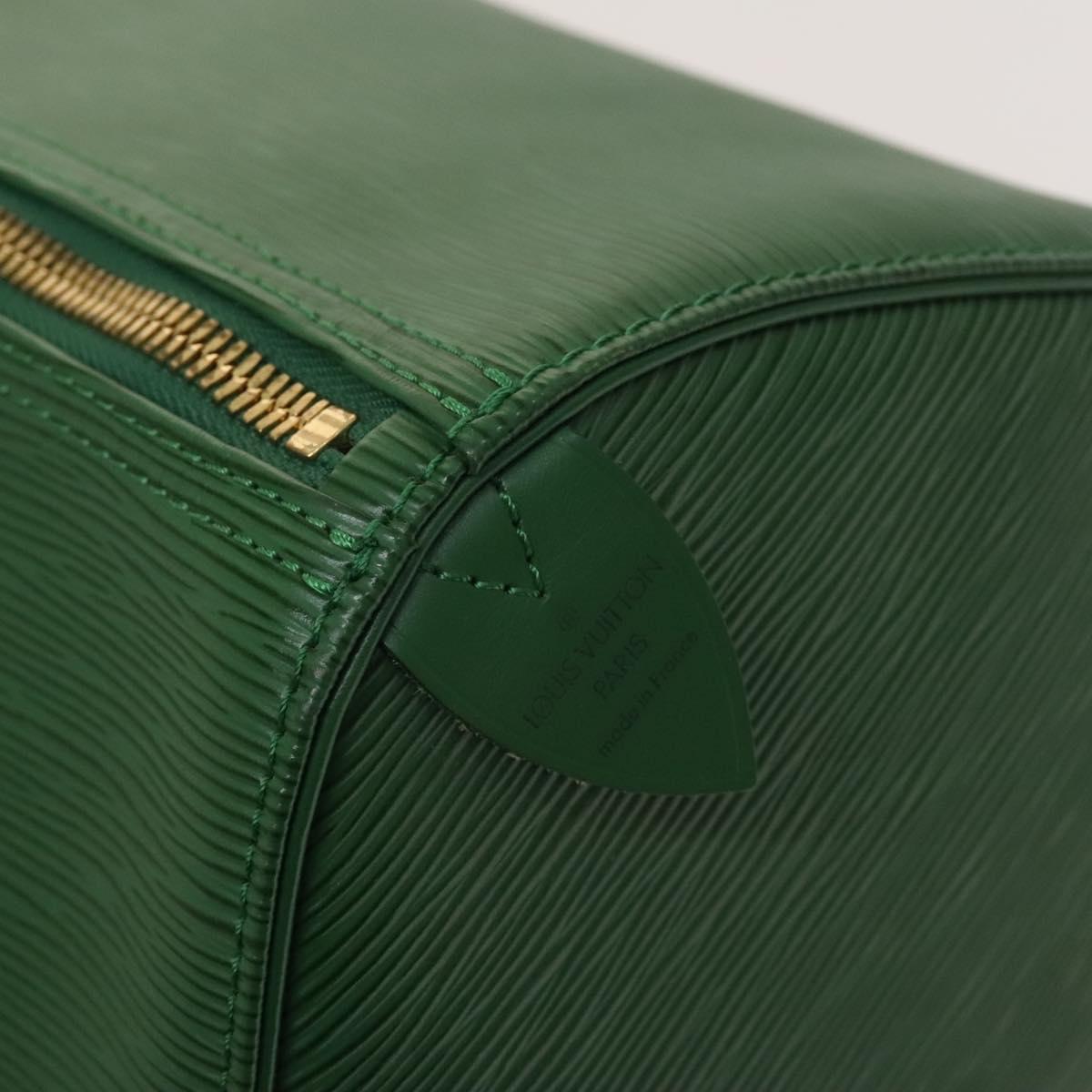 LOUIS VUITTON Epi Keepall 50 Boston Bag Green M42964 LV Auth 128963