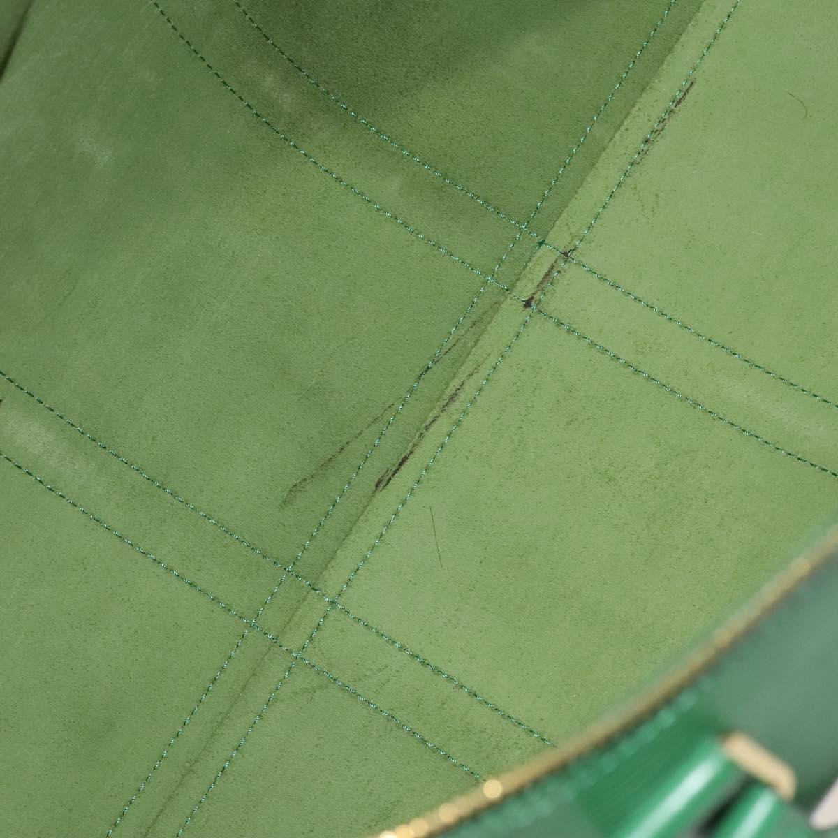 LOUIS VUITTON Epi Keepall 50 Boston Bag Green M42964 LV Auth 128963