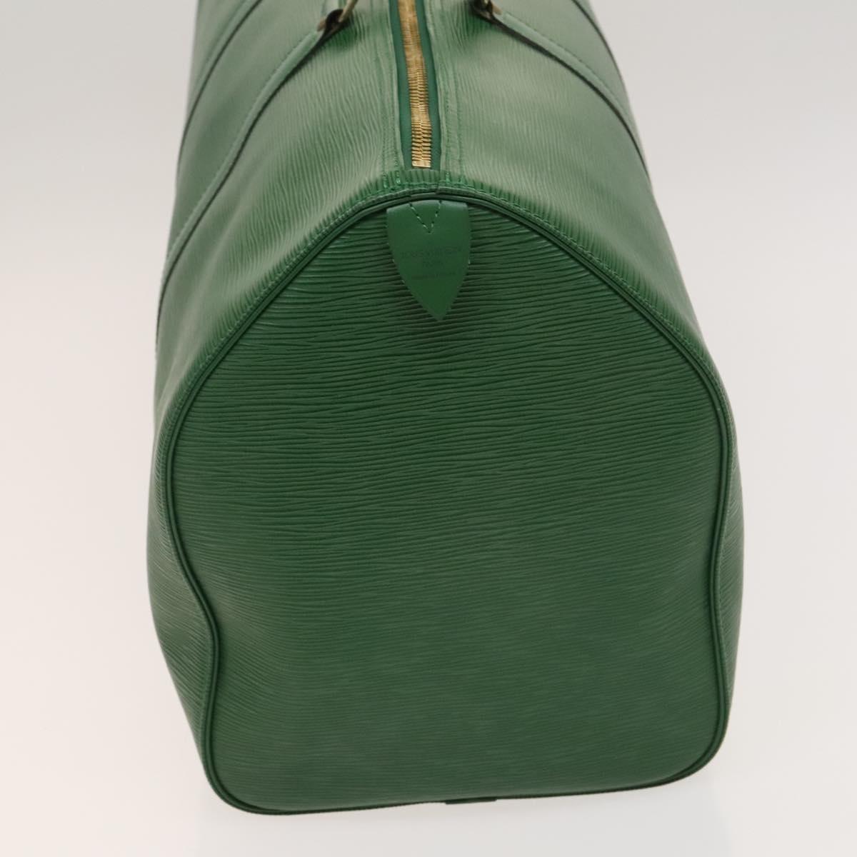 LOUIS VUITTON Epi Keepall 50 Boston Bag Green M42964 LV Auth 128963