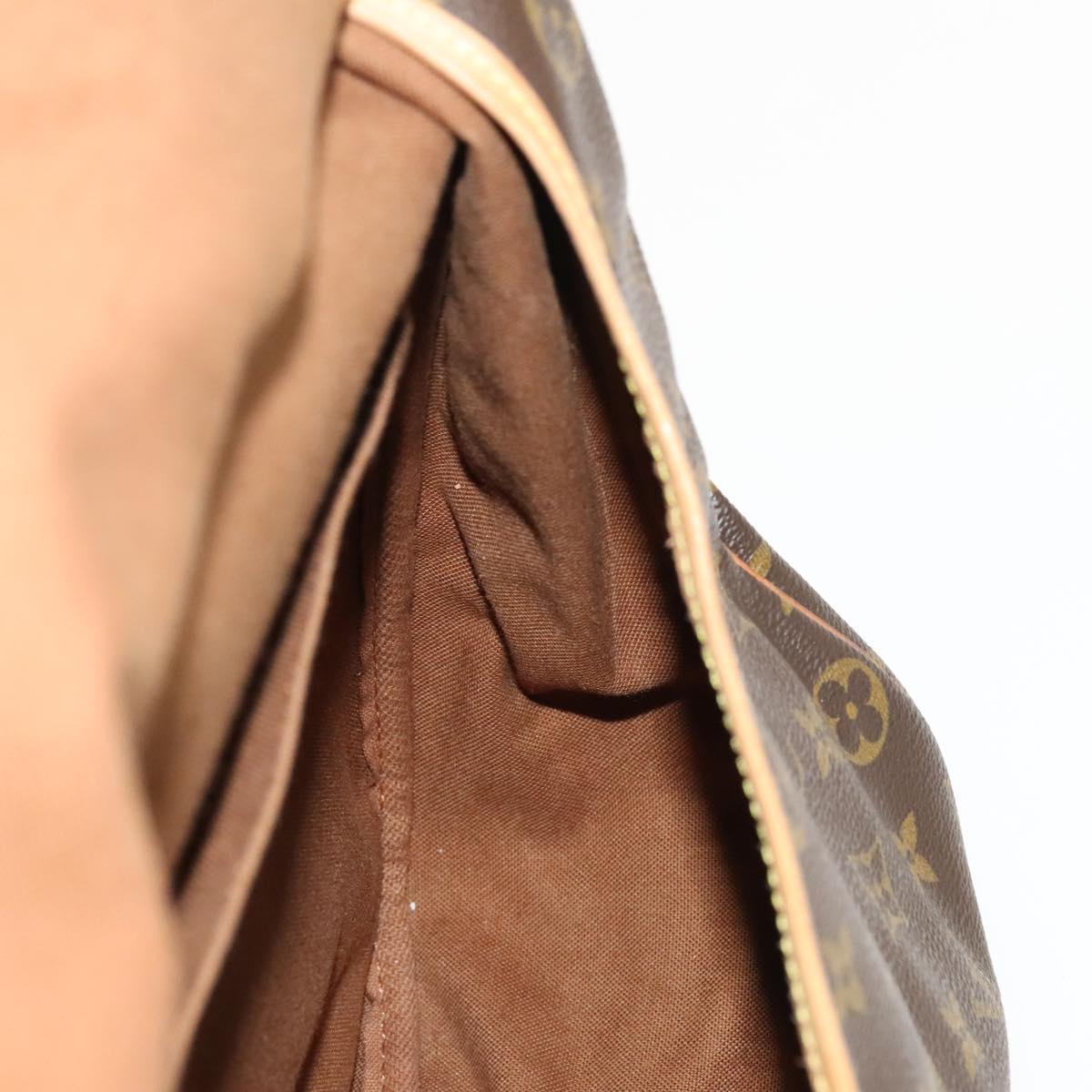 LOUIS VUITTON Monogram Saumur 35 Shoulder Bag M42254 LV Auth 128972