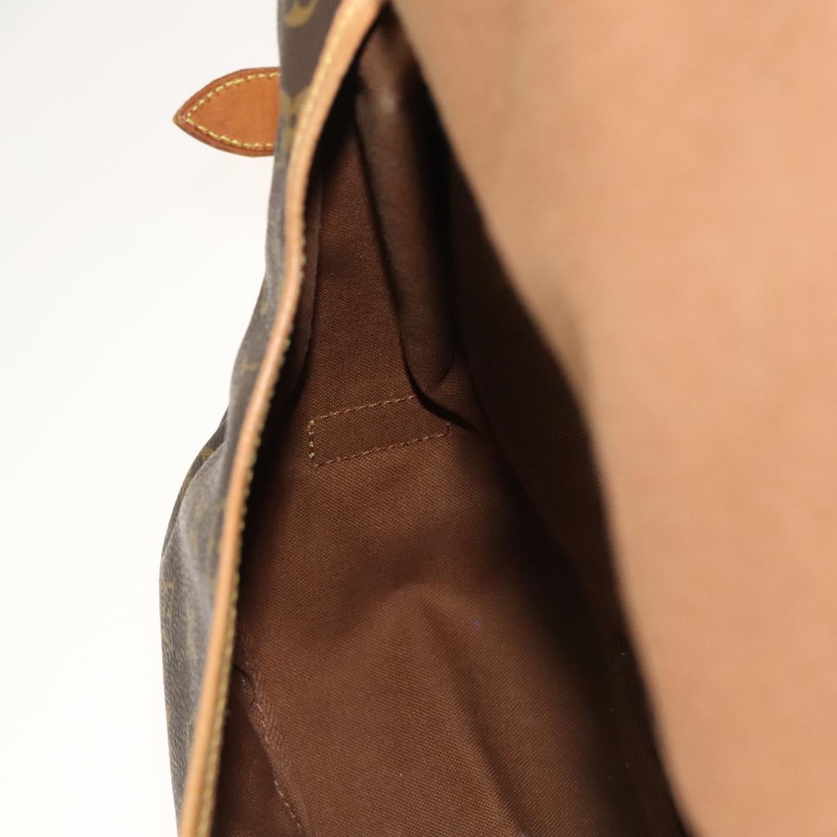 LOUIS VUITTON Monogram Saumur 35 Shoulder Bag M42254 LV Auth 128972