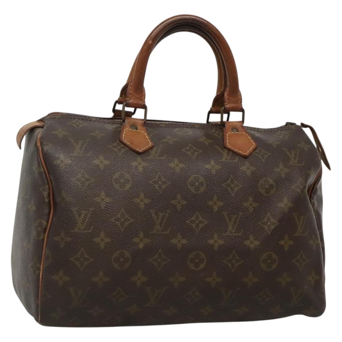 LOUIS VUITTON Monogram Speedy 30 Hand Bag M41526 LV Auth 128976