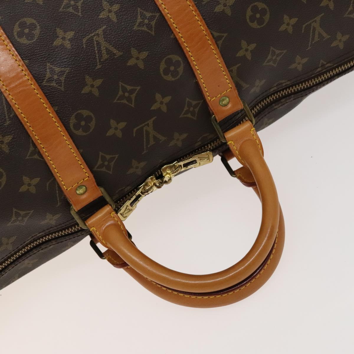 LOUIS VUITTON Monogram Keepall 55 Boston Bag M41424 LV Auth 128986