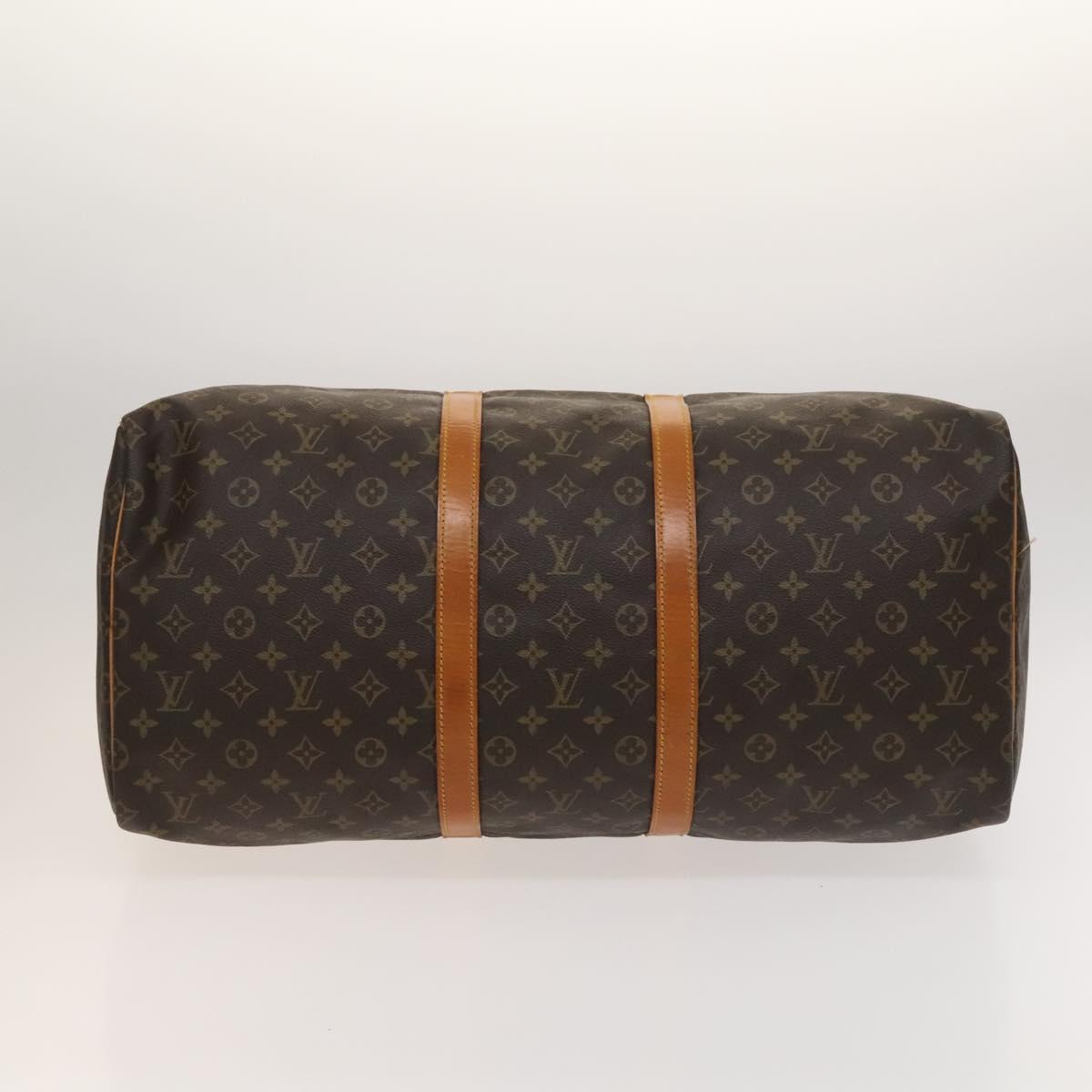 LOUIS VUITTON Monogram Keepall 55 Boston Bag M41424 LV Auth 128986