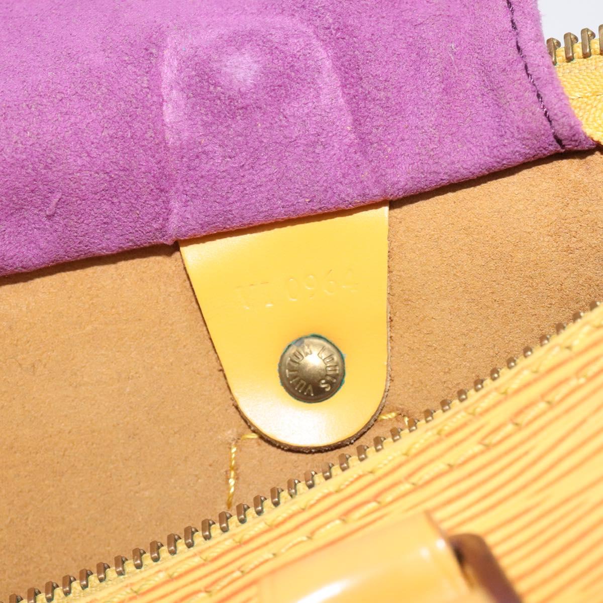 LOUIS VUITTON Epi Speedy 25 Hand Bag Tassili Yellow M43019 LV Auth 129045