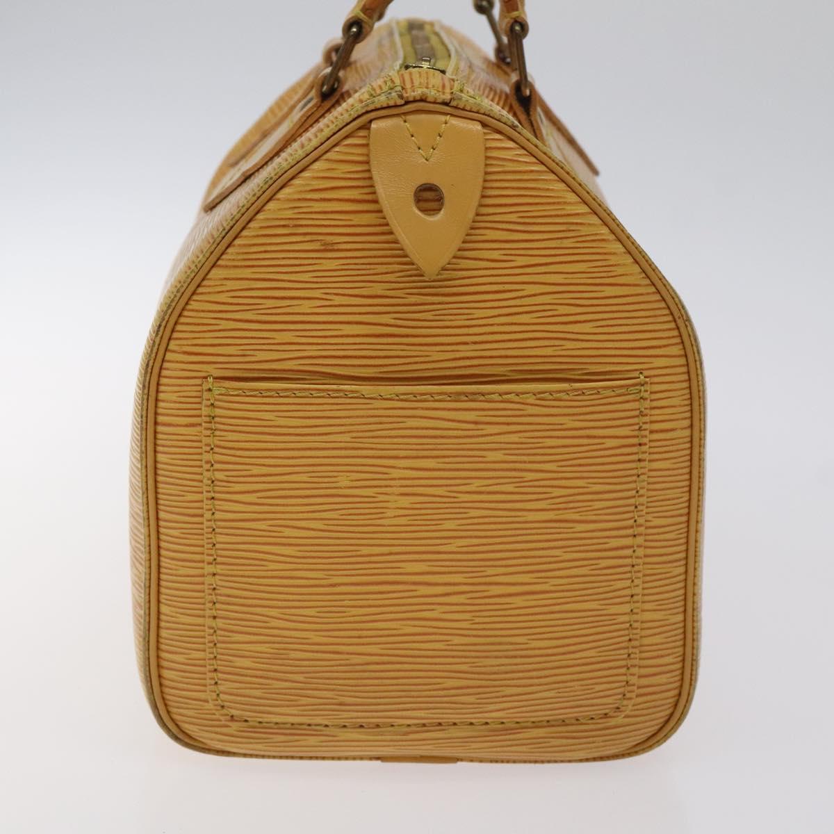 LOUIS VUITTON Epi Speedy 25 Hand Bag Tassili Yellow M43019 LV Auth 129045