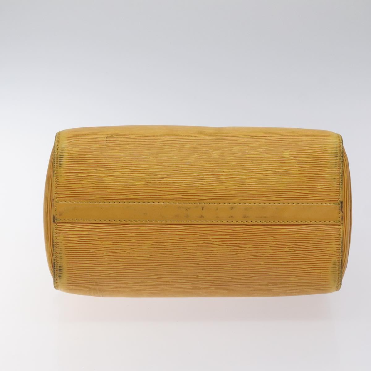LOUIS VUITTON Epi Speedy 25 Hand Bag Tassili Yellow M43019 LV Auth 129045