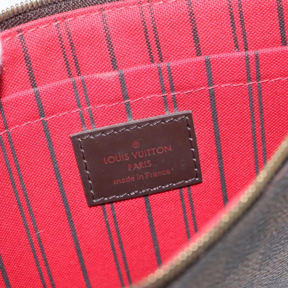 LOUIS VUITTON Damier Ebene Neverfull MM Pouch Accessory Pouch LV Auth 129058