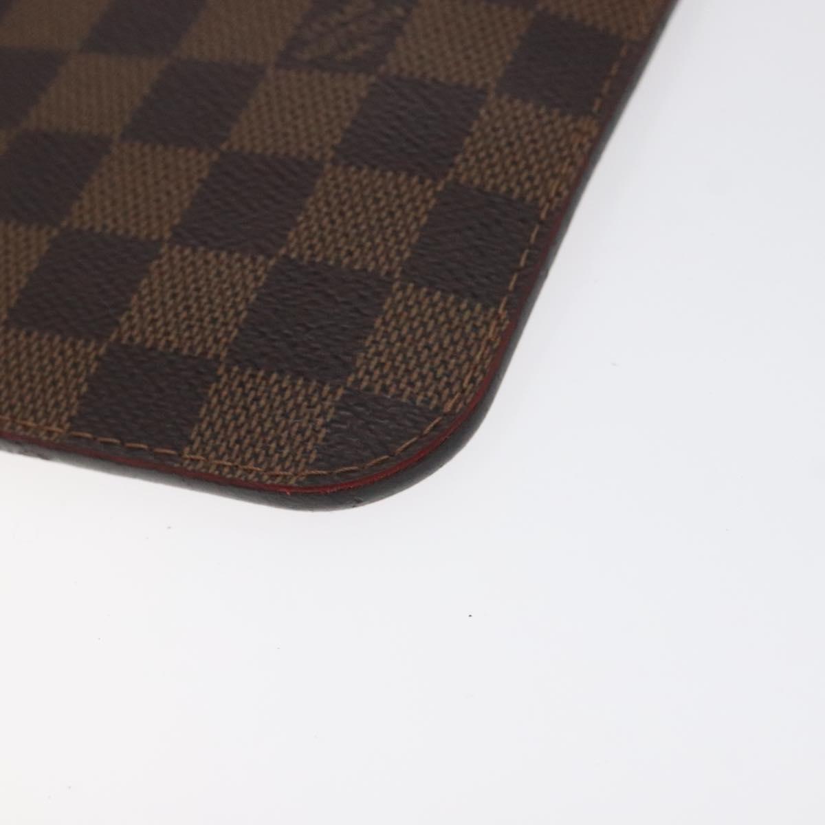 LOUIS VUITTON Damier Ebene Neverfull MM Pouch Accessory Pouch LV Auth 129058