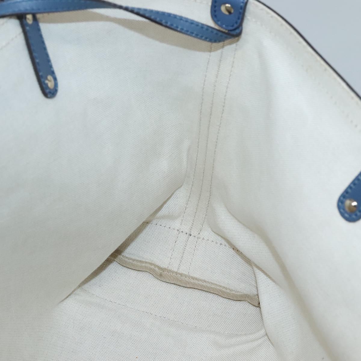 GUCCI GG Canvas Tote Bag Beige Gold 247209 Auth 129064