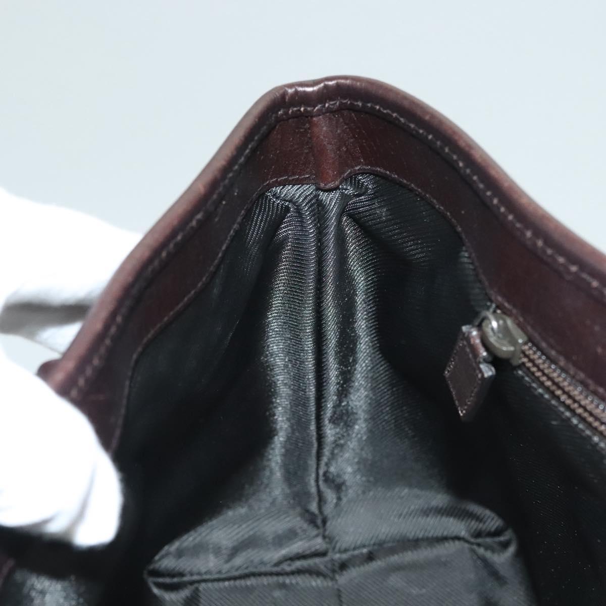 GUCCI GG Supreme Tote Bag PVC Black Silver 114595 Auth 129073