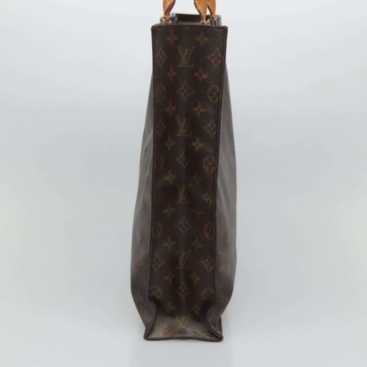 LOUIS VUITTON Monogram Sac Plat Hand Bag M51140 LV Auth 129096