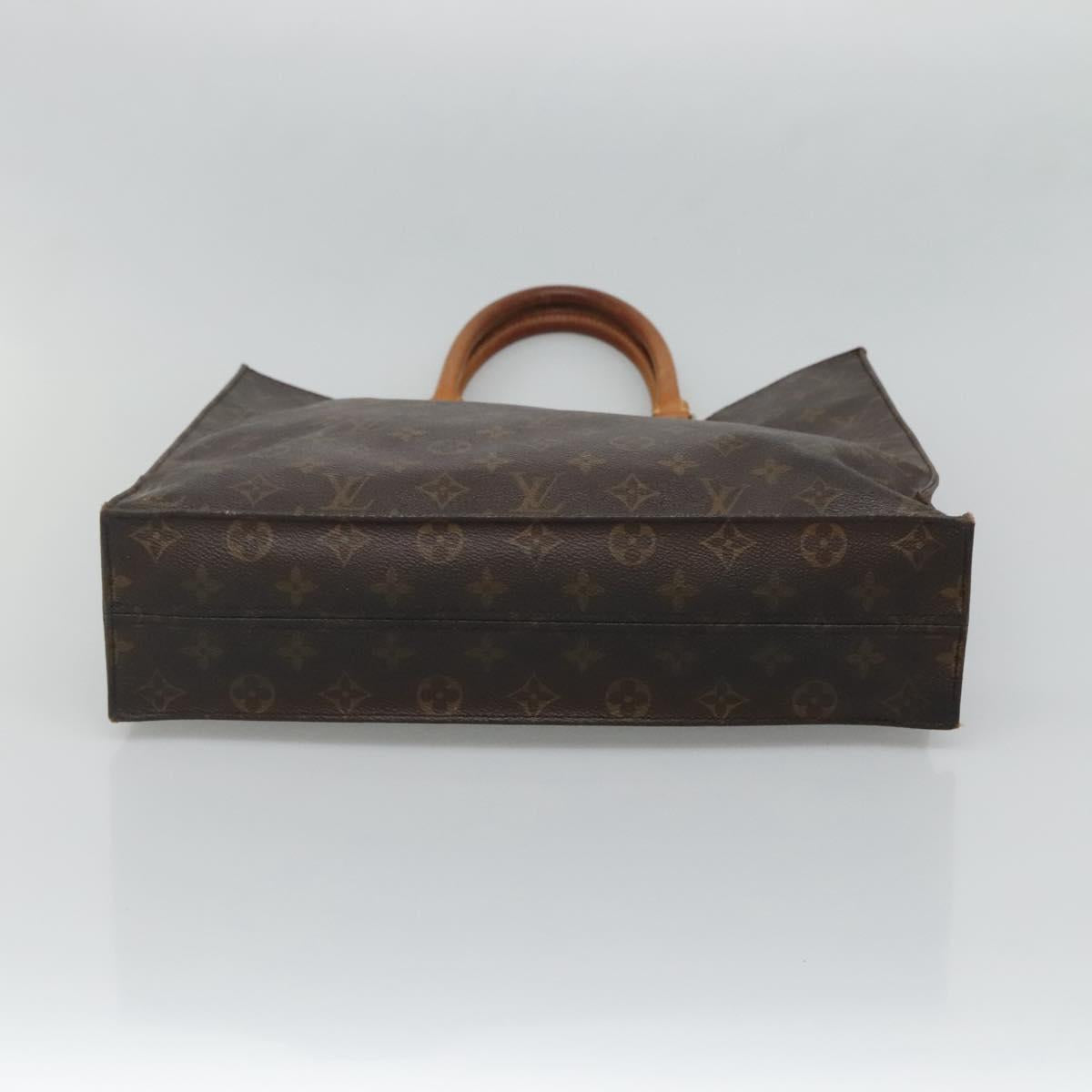 LOUIS VUITTON Monogram Sac Plat Hand Bag M51140 LV Auth 129096