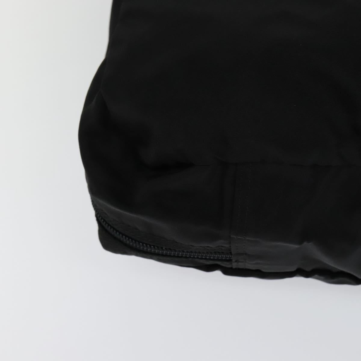 PRADA Travel Case Nylon Black Silver Auth 129117