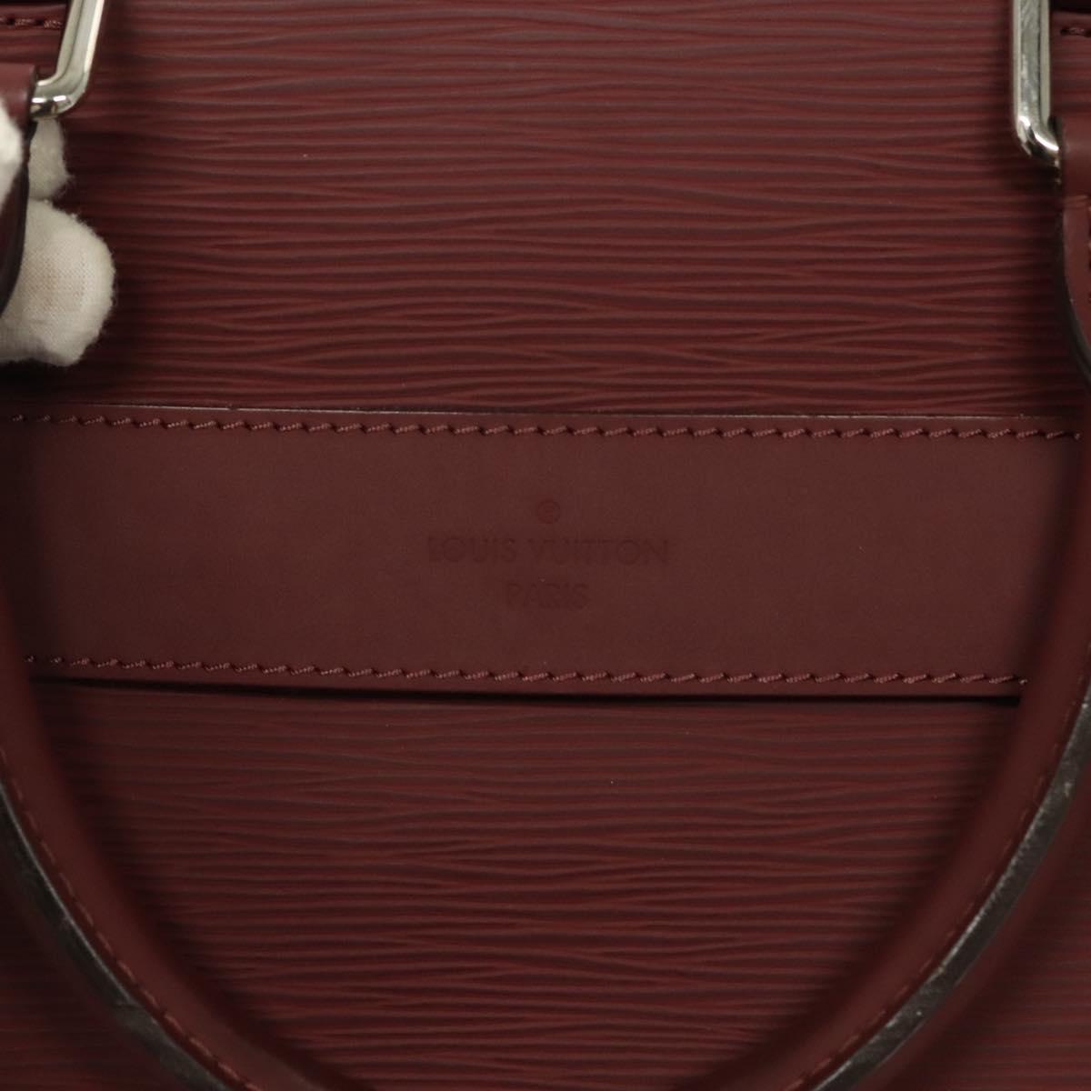 LOUIS VUITTON Epi Porte Documents Business Bag Bordeaux M54040 LV Auth 129124