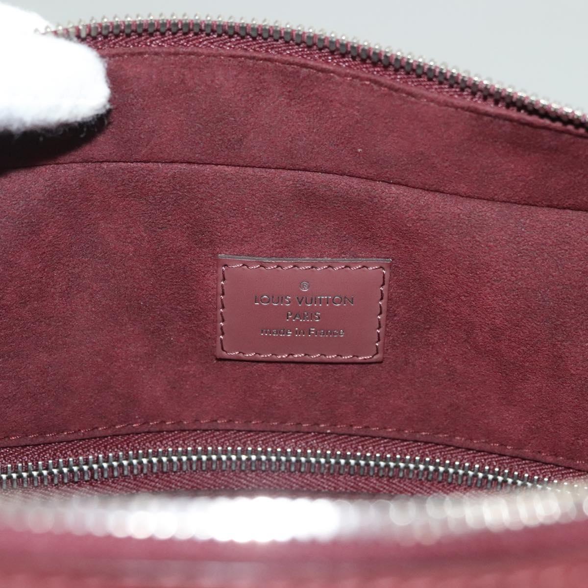 LOUIS VUITTON Epi Porte Documents Business Bag Bordeaux M54040 LV Auth 129124