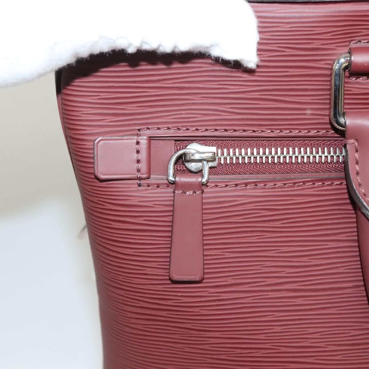 LOUIS VUITTON Epi Porte Documents Business Bag Bordeaux M54040 LV Auth 129124