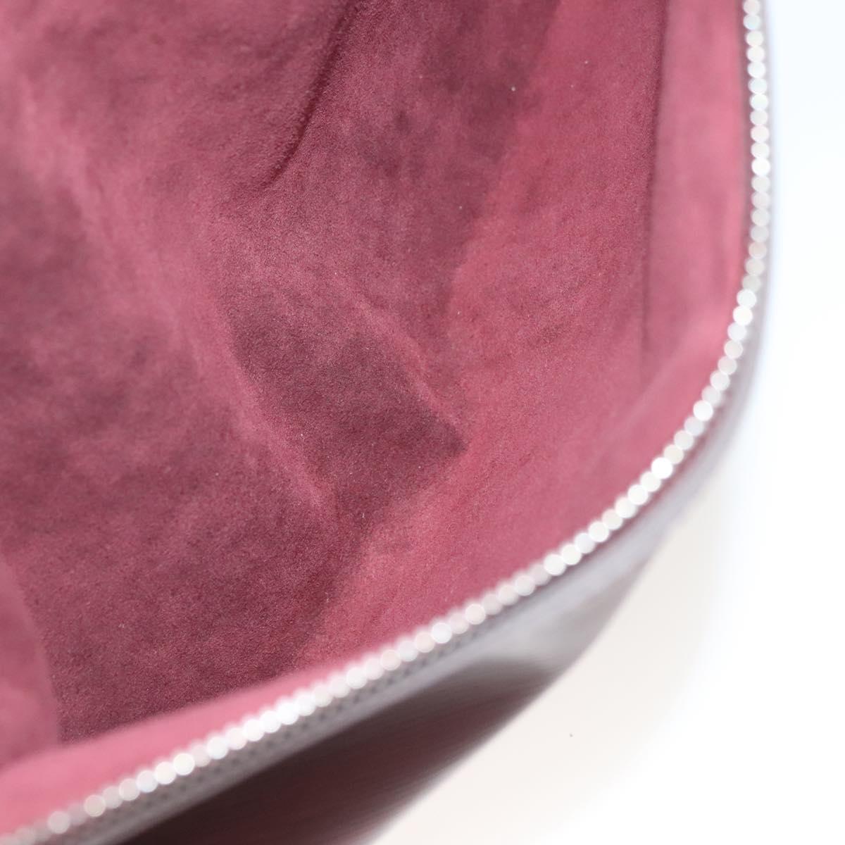 LOUIS VUITTON Epi Porte Documents Business Bag Bordeaux M54040 LV Auth 129124