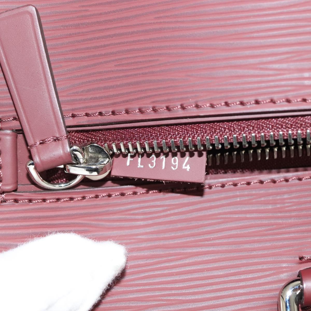 LOUIS VUITTON Epi Porte Documents Business Bag Bordeaux M54040 LV Auth 129124