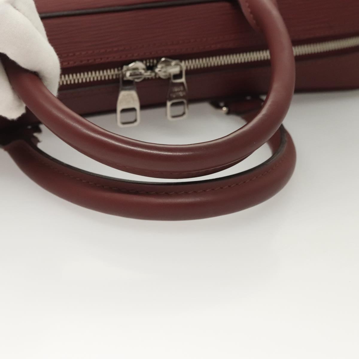 LOUIS VUITTON Epi Porte Documents Business Bag Bordeaux M54040 LV Auth 129124