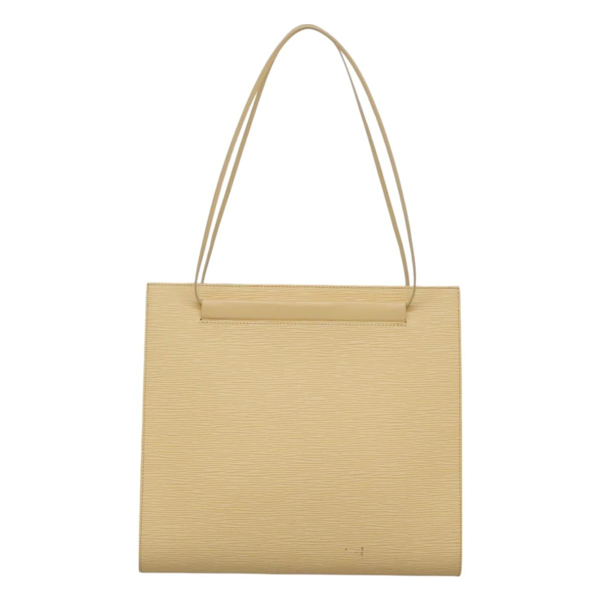 LOUIS VUITTON Epi Saint Tropez Shoulder Bag Cream M5246A LV Auth 129133