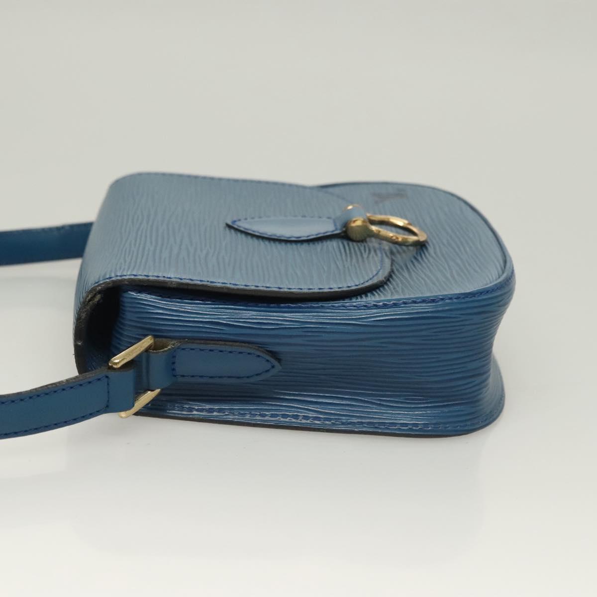 LOUIS VUITTON Epi Saint Cloud PM Shoulder Bag Blue M52195 LV Auth 129175