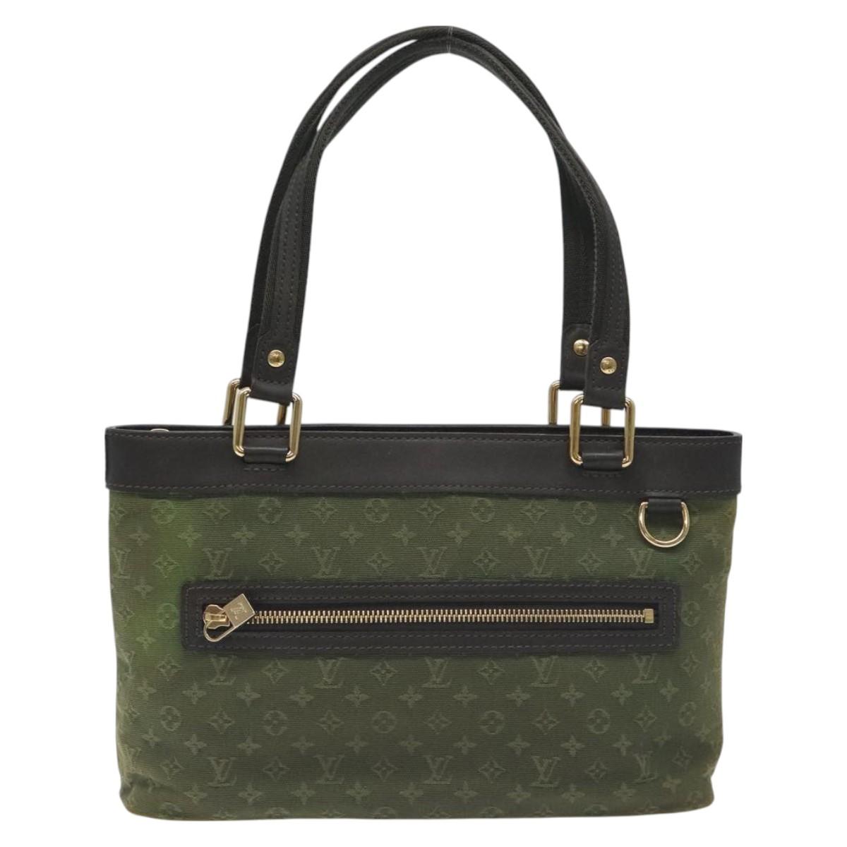 LOUIS VUITTON Monogram Mini Lucille PM Hand Bag TST Khaki M92682 LV Auth 129216
