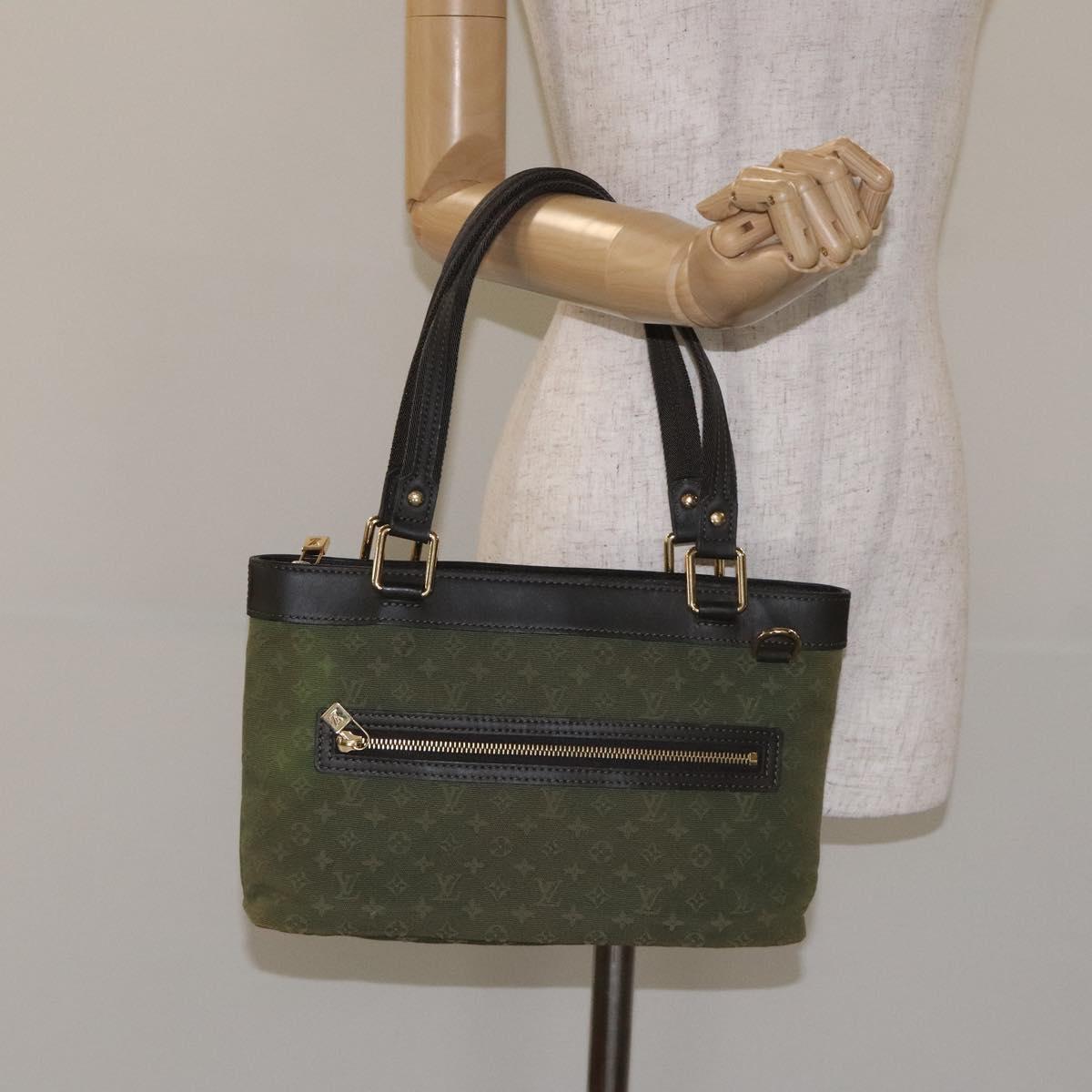 LOUIS VUITTON Monogram Mini Lucille PM Hand Bag TST Khaki M92682 LV Auth 129216