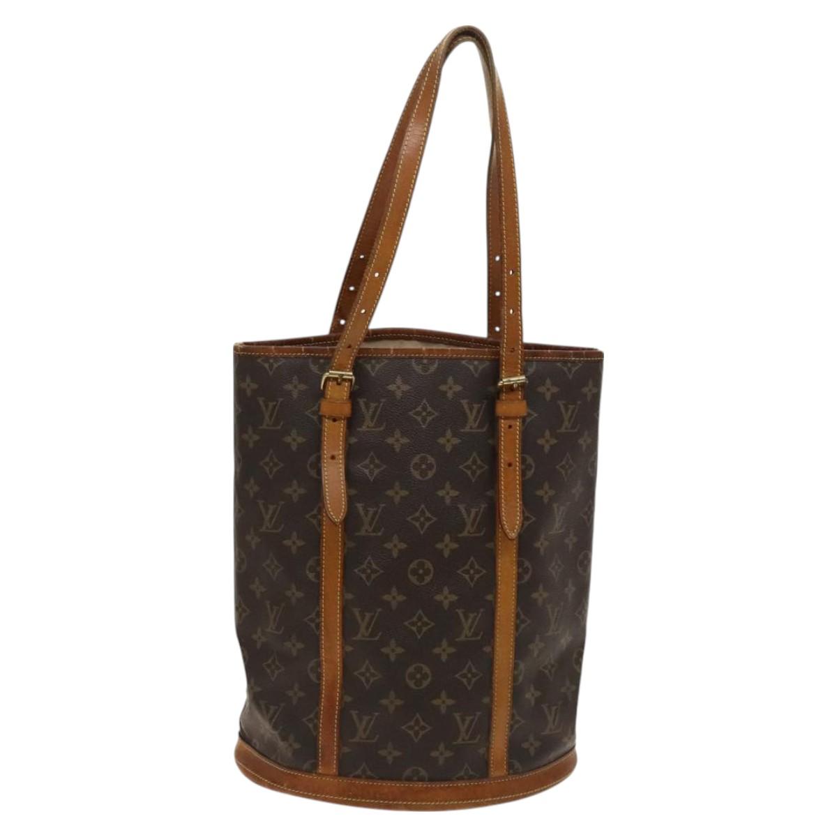LOUIS VUITTON Monogram Bucket GM Shoulder Bag M42236 LV Auth 129218