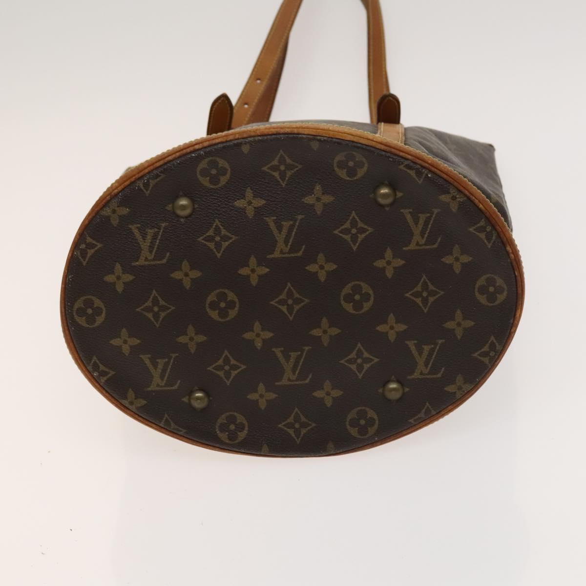 LOUIS VUITTON Monogram Bucket GM Shoulder Bag M42236 LV Auth 129218