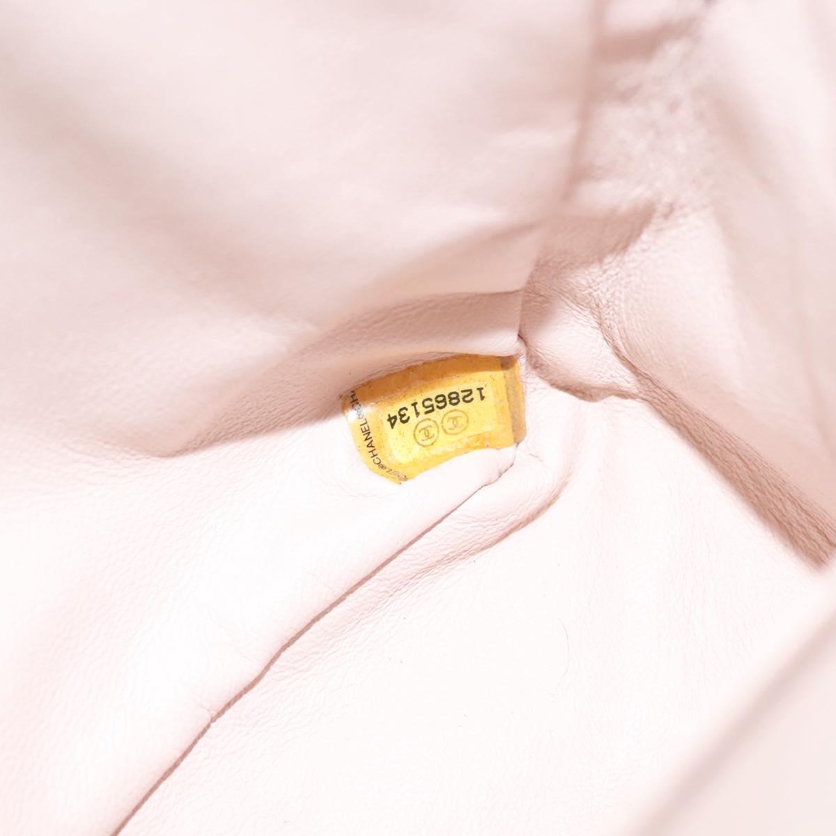 CHANEL Matelasse 2.55 Double Flap Chain Gradient Bag Lamb Skin CC Auth 129232